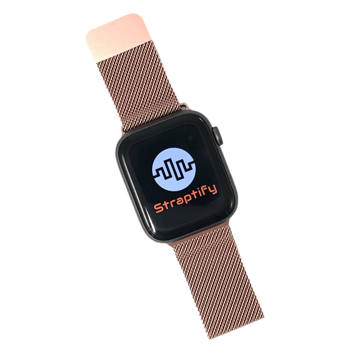 Rose gold milanese magnetic buckle strap 玫瑰金色米蘭尼斯磁力扣錶帶