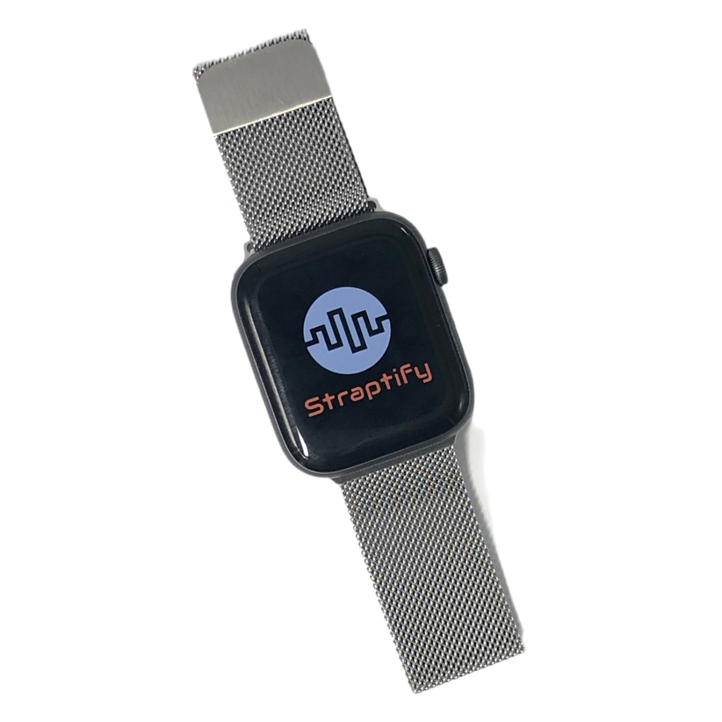 Silver milanese magnetic buckle strap 銀米蘭尼斯磁力扣錶帶