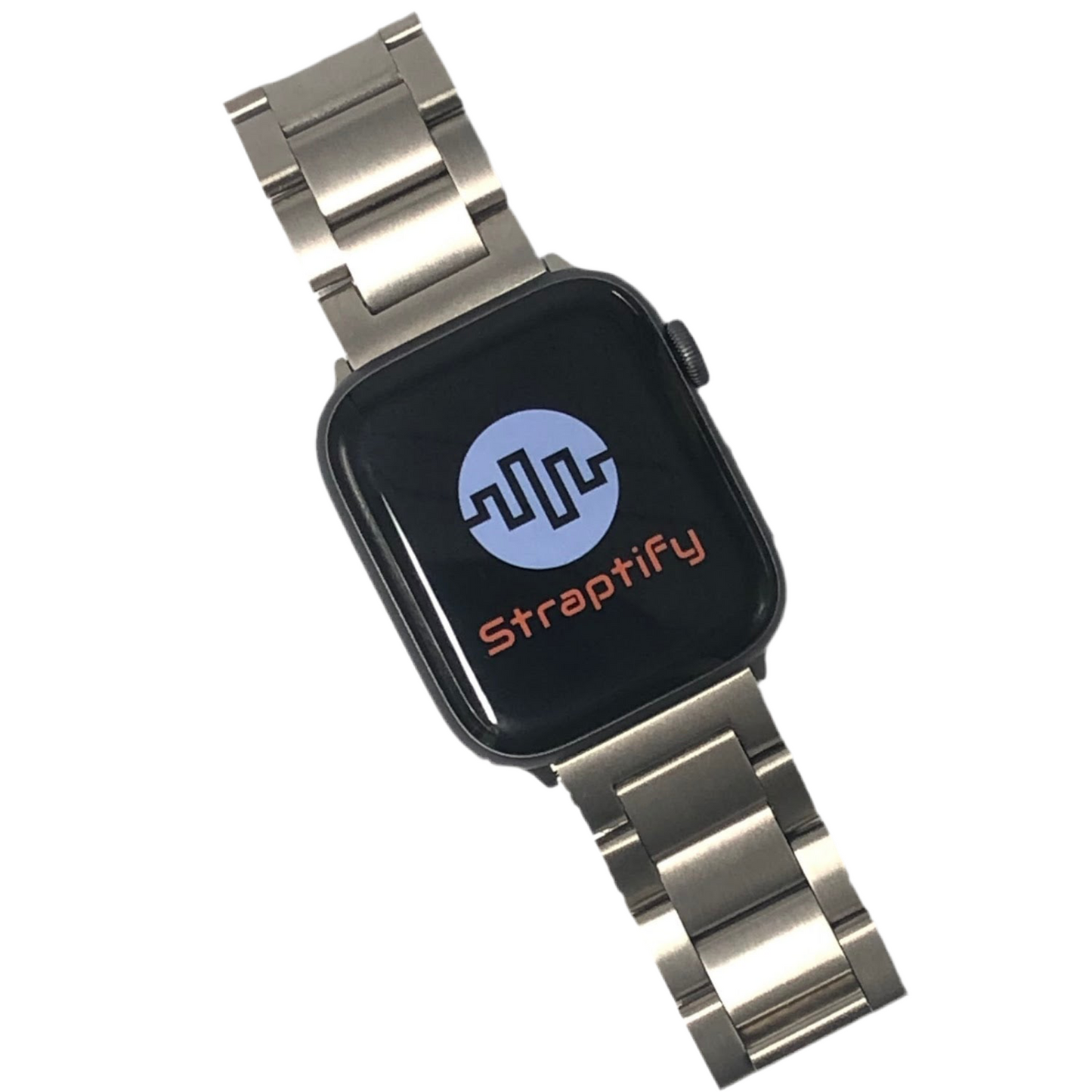 Matte Silver Solid Stainless Steel Strap 磨砂銀實心不銹鋼錶帶