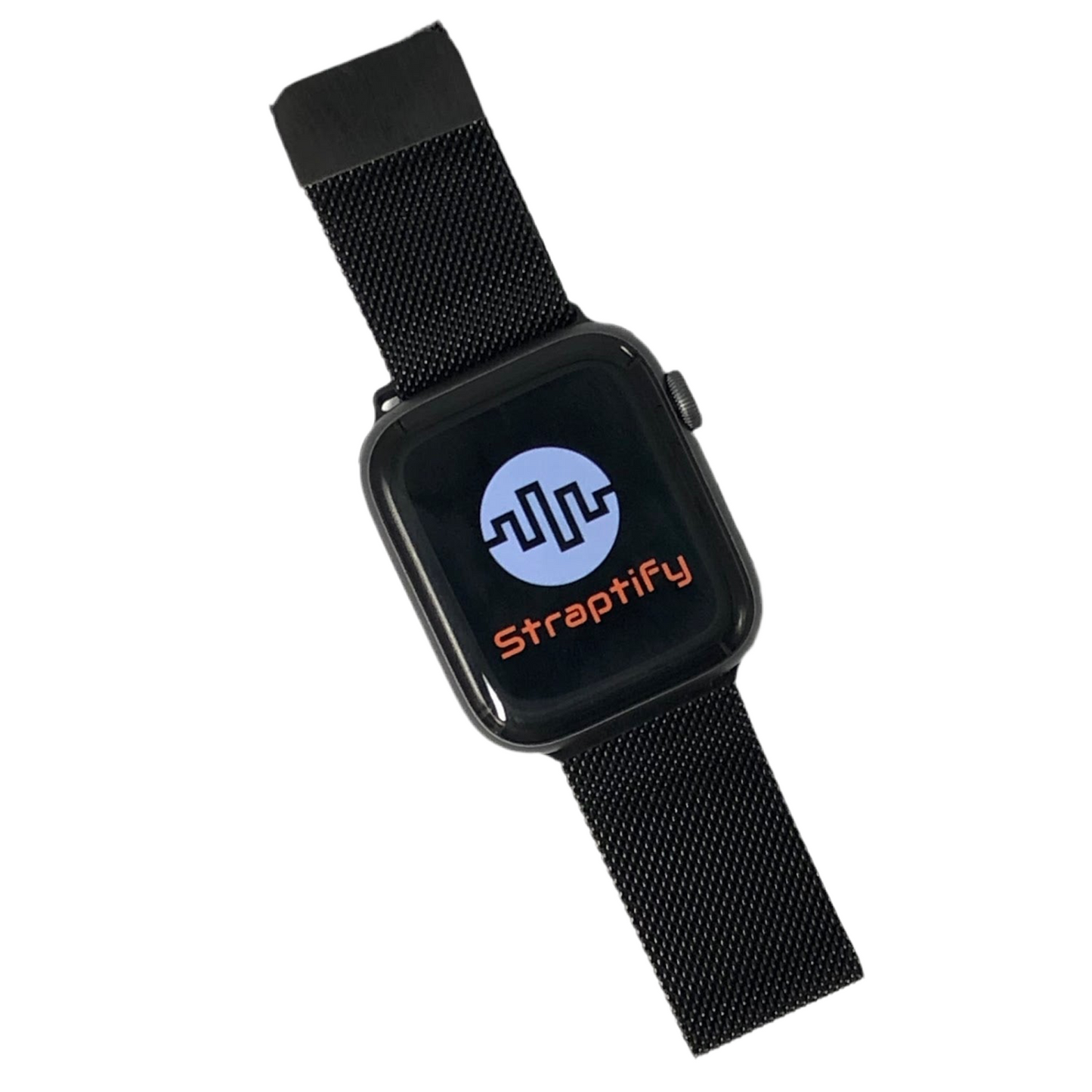 Black milanese magnetic buckle strap 黑色米蘭尼斯磁力扣錶帶