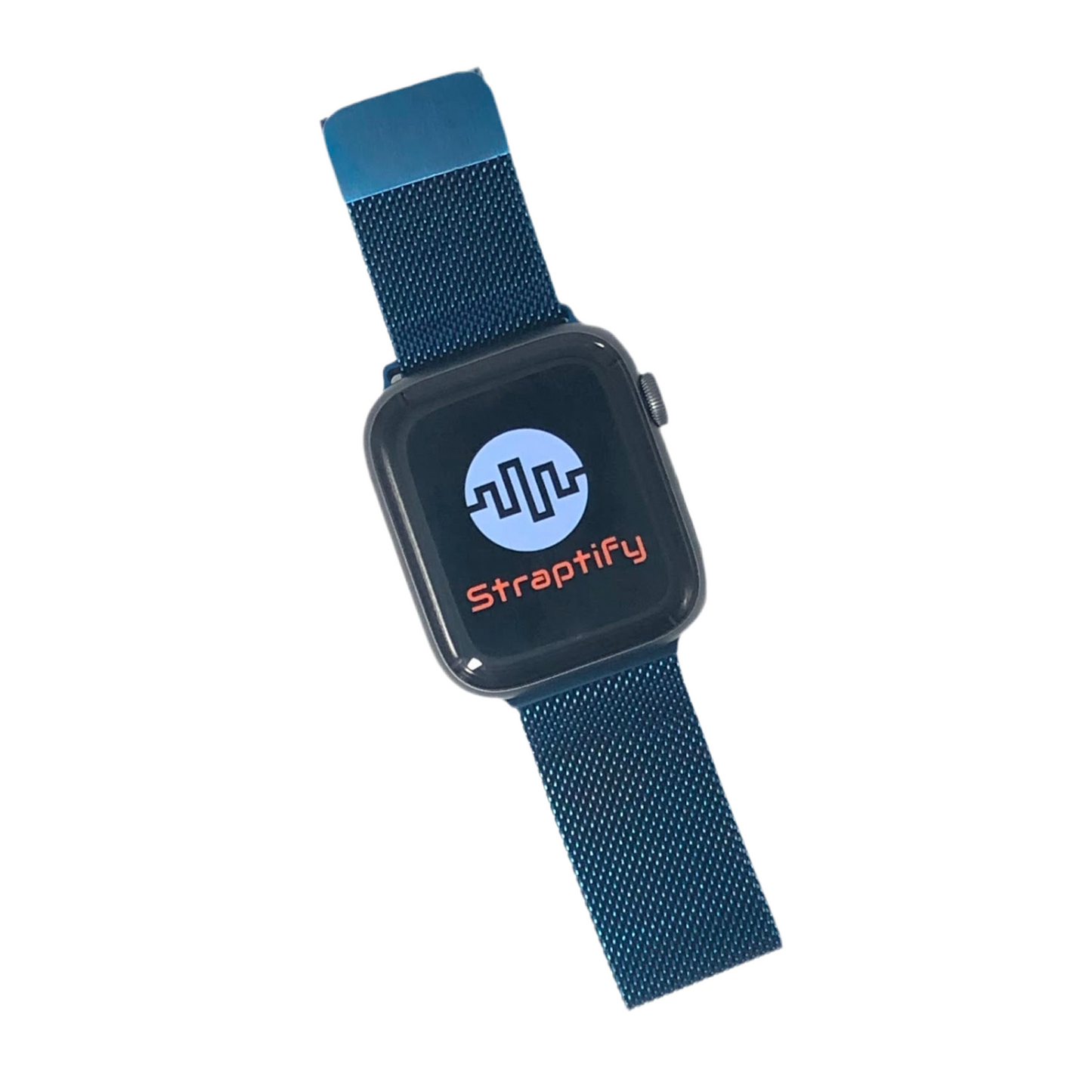 Blue milanese magnetic buckle strap 藍色米蘭尼斯磁力扣錶帶