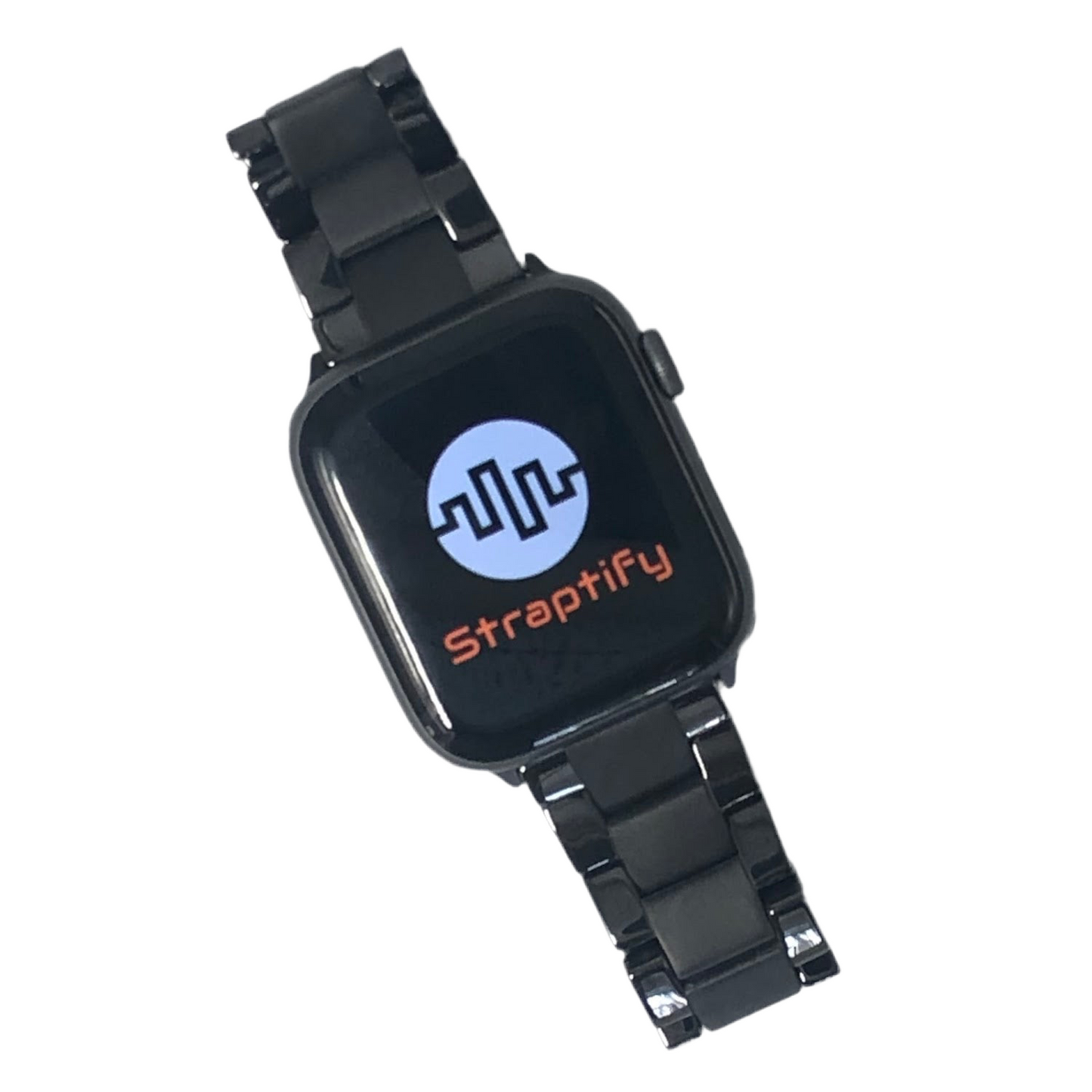 Matte Black+ Sharp Edge Ceramic Strap 磨砂黑+亮邊陶瓷錶帶