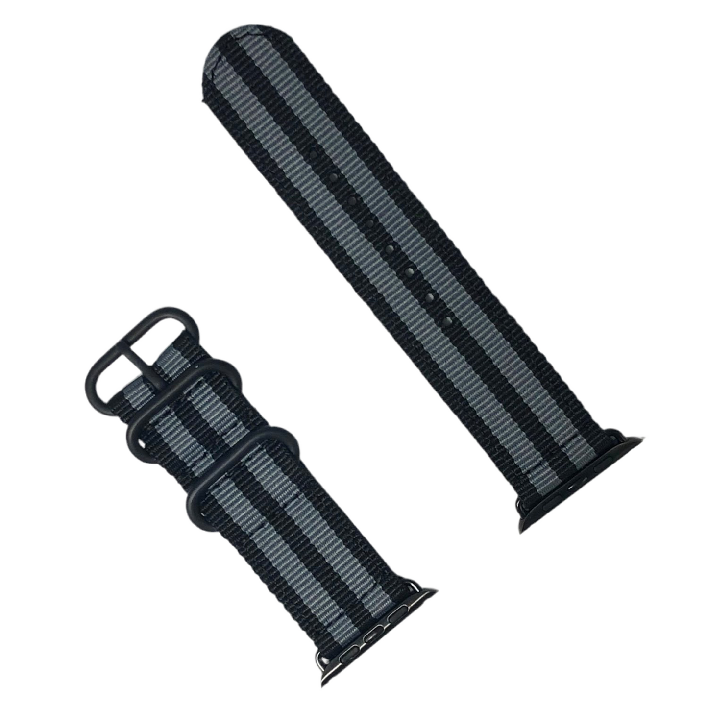 Nylon Apple Watch Strap - Black Grey 尼龍蘋果錶帶 - 黑灰色