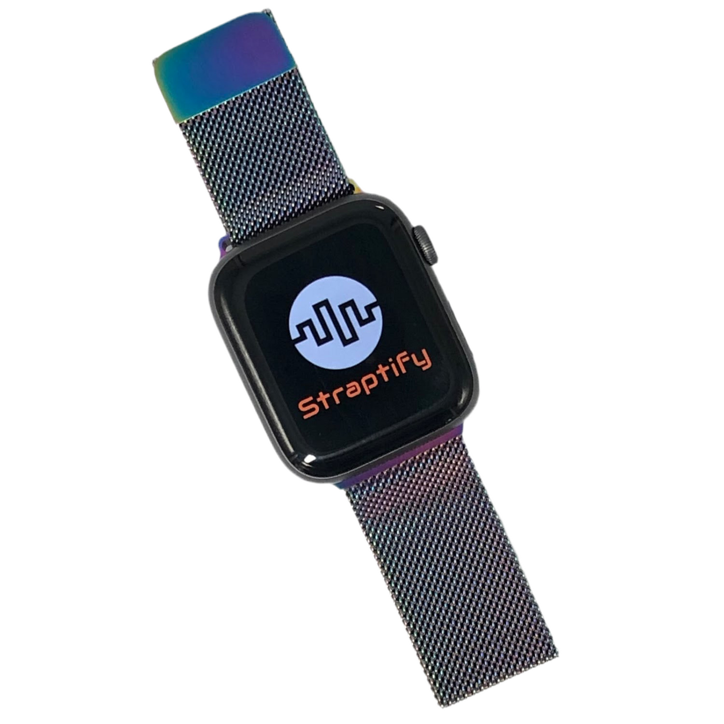 Rainbow milanese magnetic buckle strap 彩虹色米蘭尼斯磁力扣錶帶