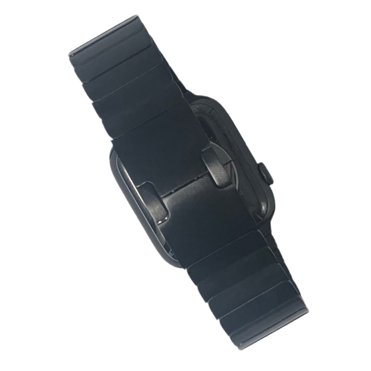 Black stainless steel bracelet strap (button adjustment) 黑色不銹鋼手鐲款錶帶 (按鍵調整款)