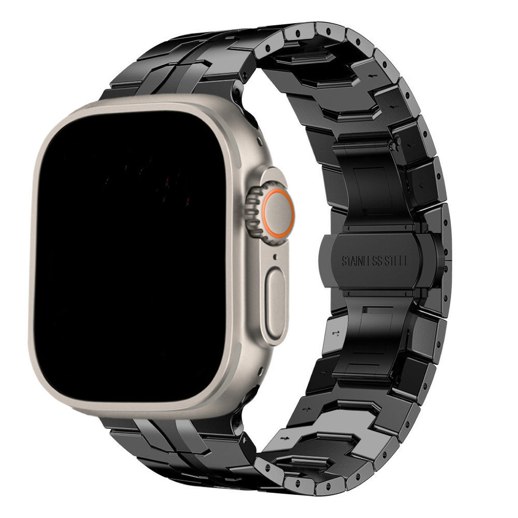 Apple Watch ultra stainless steel strap - Black 不鏽鋼錶帶 - 黑色
