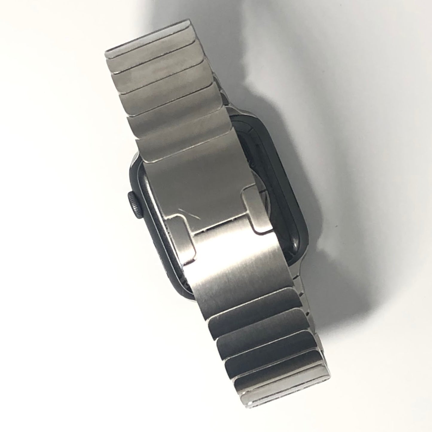 Silver/ Titanium Stainless steel bracelet strap (button adjustment) 銀色/鈦金屬色不銹鋼手鐲款錶帶 (按鍵調整款)