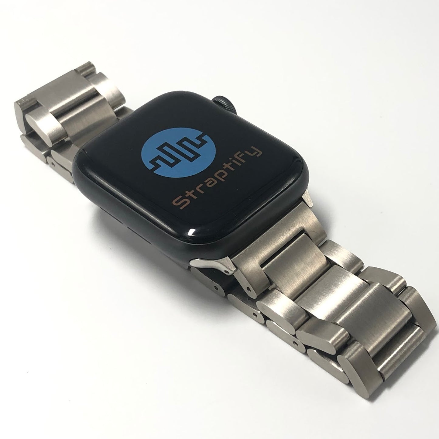 Matte Silver Solid Stainless Steel Strap 磨砂銀實心不銹鋼錶帶