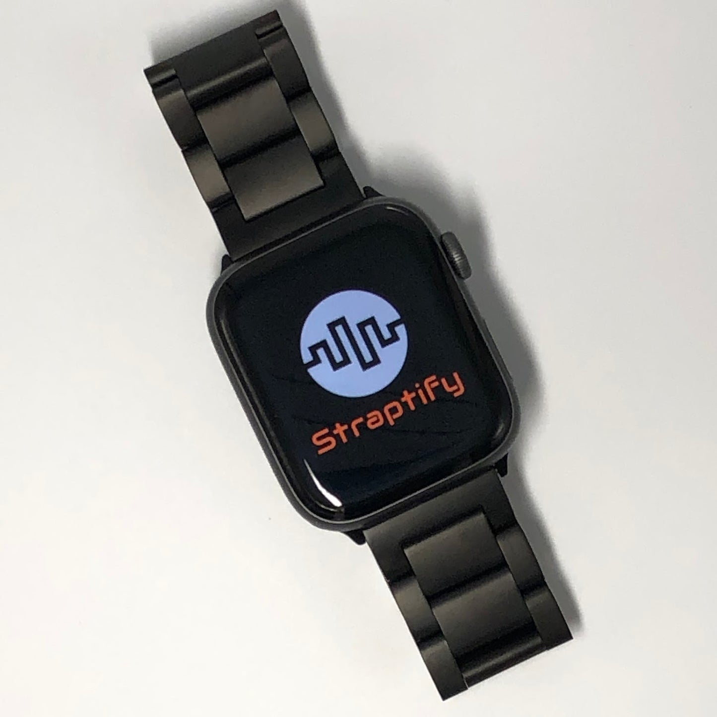 Matte Black Solid Stainless Steel Strap 磨砂黑實心不銹鋼錶帶
