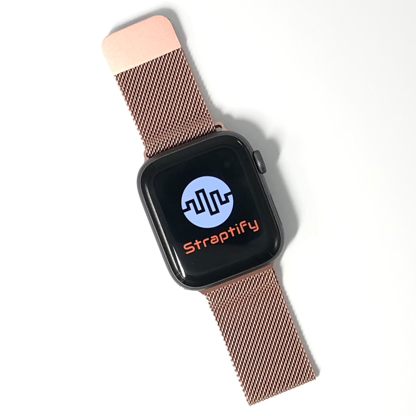 Rose gold milanese magnetic buckle strap 玫瑰金色米蘭尼斯磁力扣錶帶
