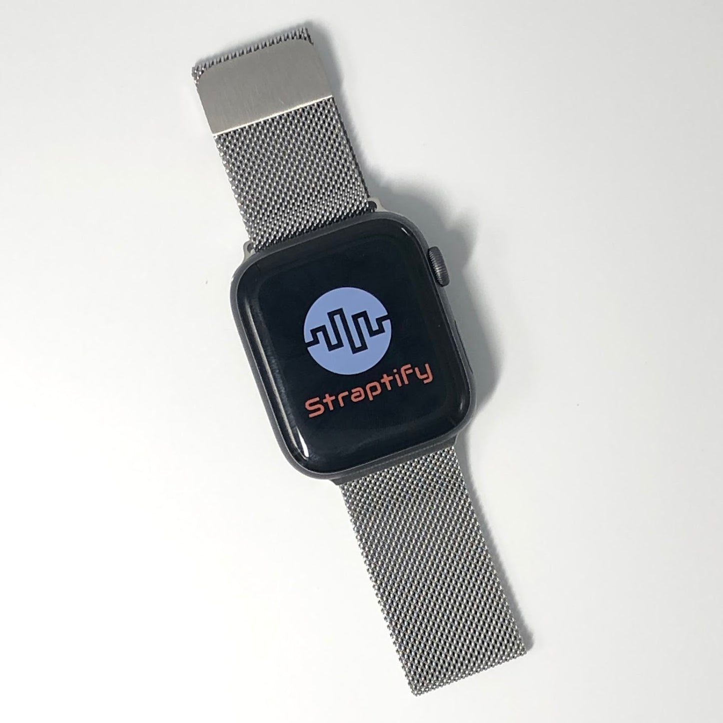 Silver milanese magnetic buckle strap 銀米蘭尼斯磁力扣錶帶