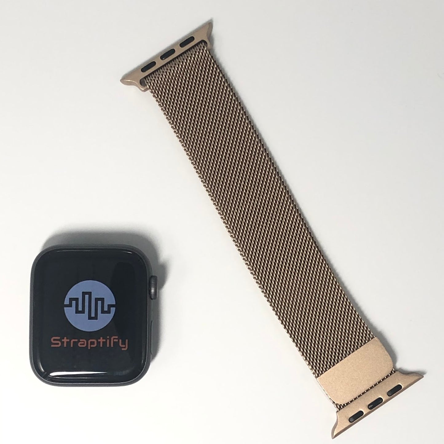 Gold milanese magnetic buckle strap 金色米蘭尼斯磁力扣錶帶