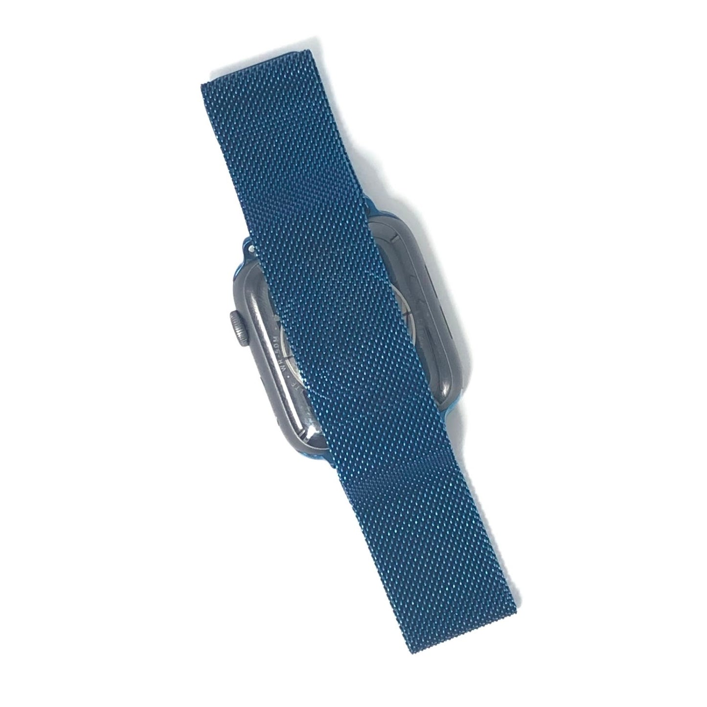 Blue milanese magnetic buckle strap 藍色米蘭尼斯磁力扣錶帶