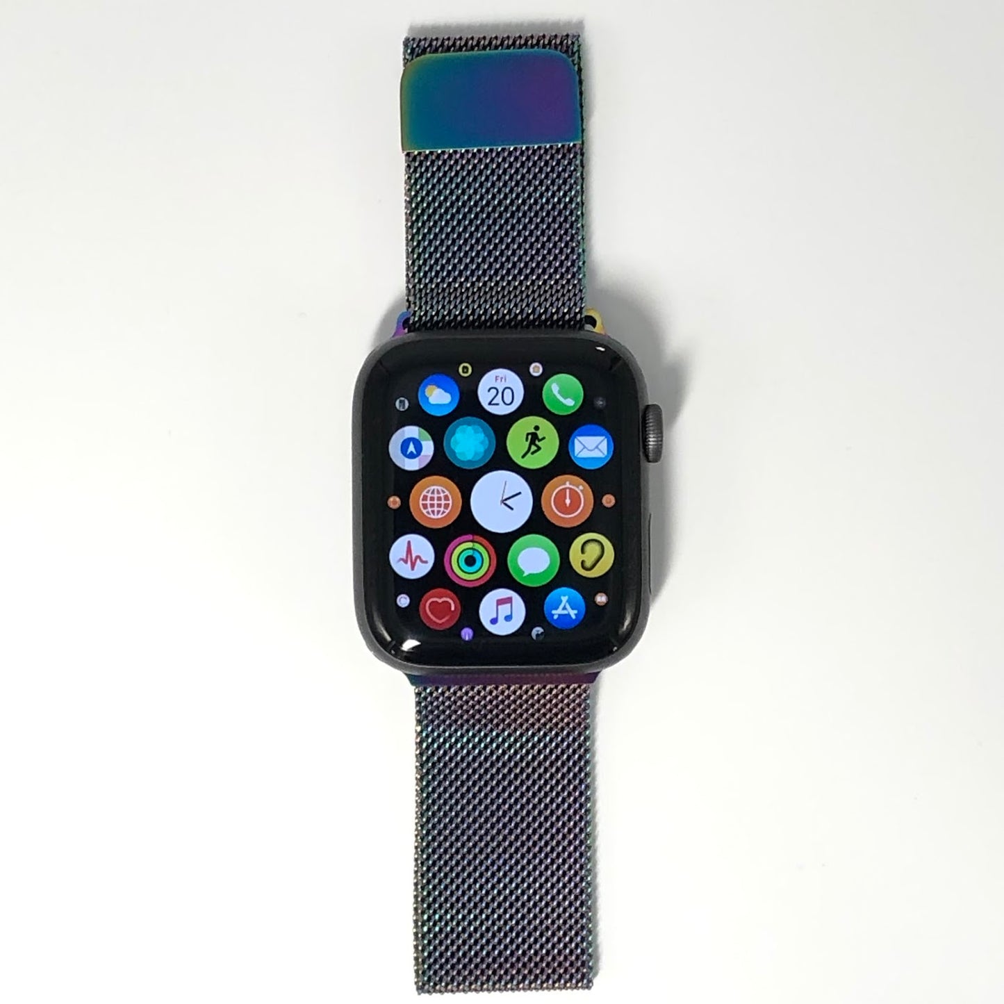 Rainbow milanese magnetic buckle strap 彩虹色米蘭尼斯磁力扣錶帶