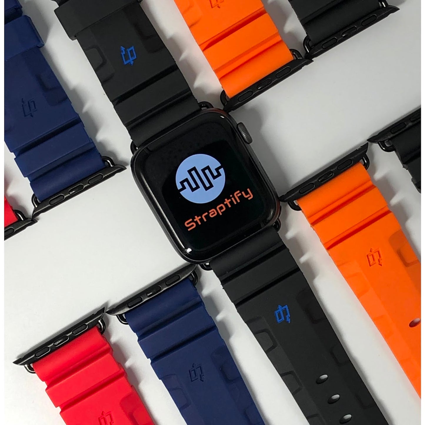 Diving Rubber Watchband - Blue 潛水橡膠錶帶-藍