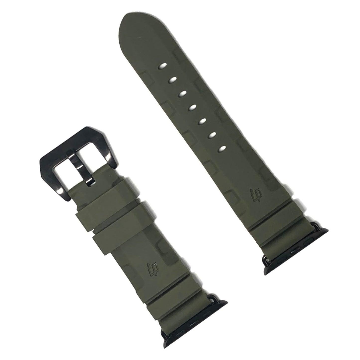 Diving Rubber Watchband - Military Green 潛水橡膠錶帶-軍綠