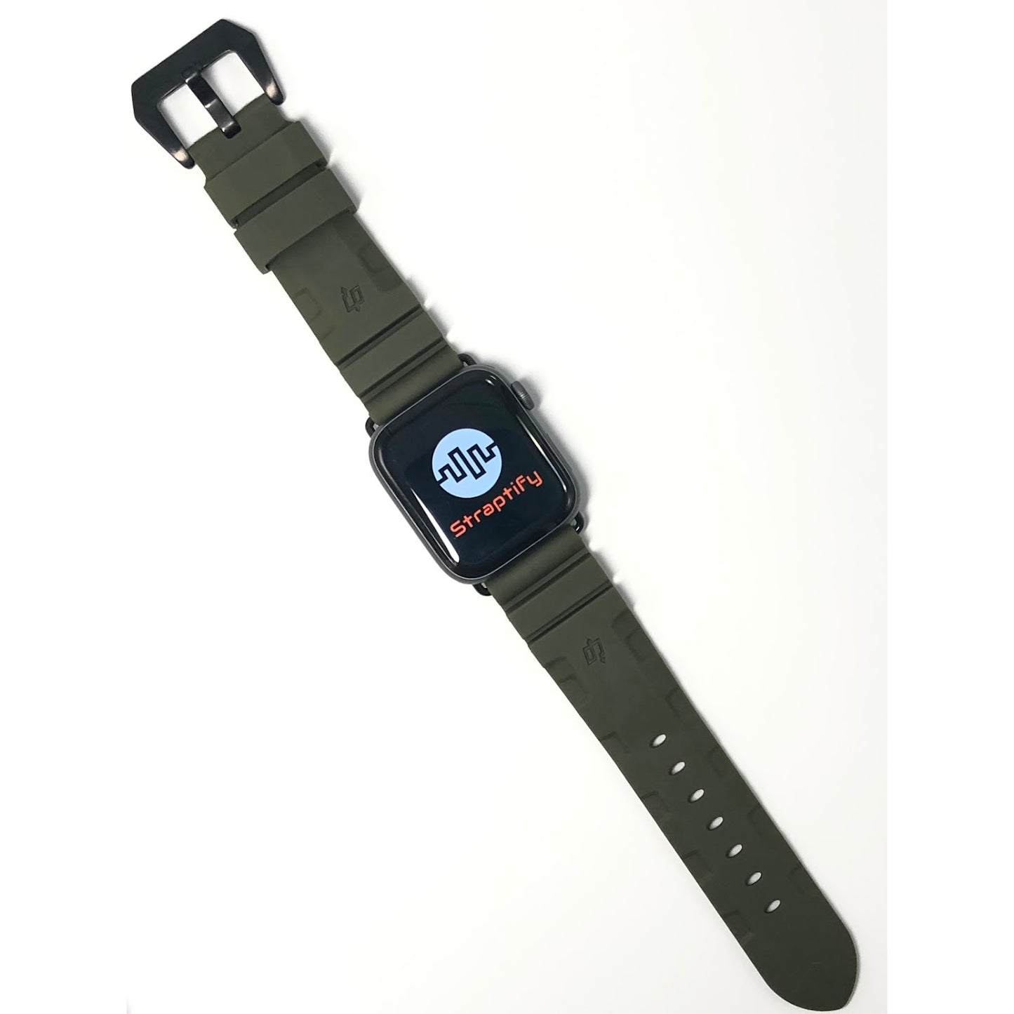 Diving Rubber Watchband - Military Green 潛水橡膠錶帶-軍綠