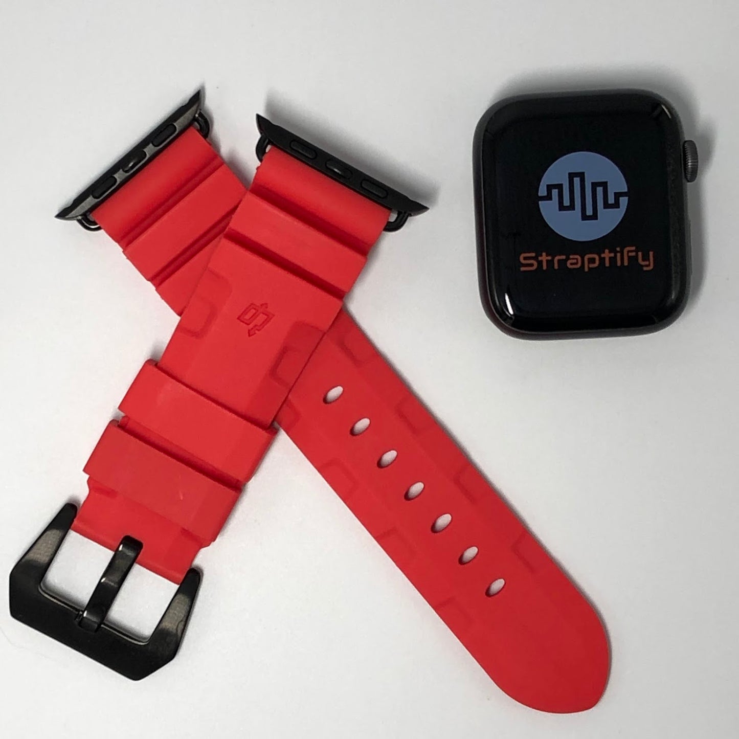 Diving Rubber Watchband -Red 潛水橡膠錶帶-紅