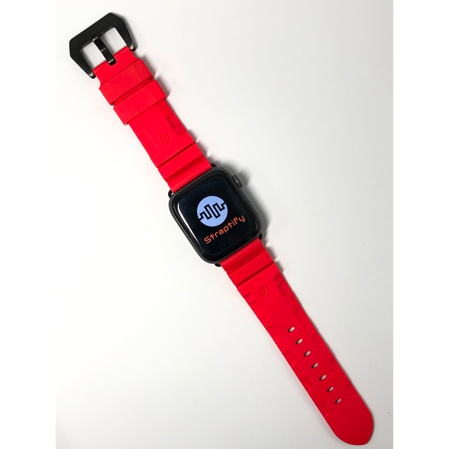 Diving Rubber Watchband -Red 潛水橡膠錶帶-紅