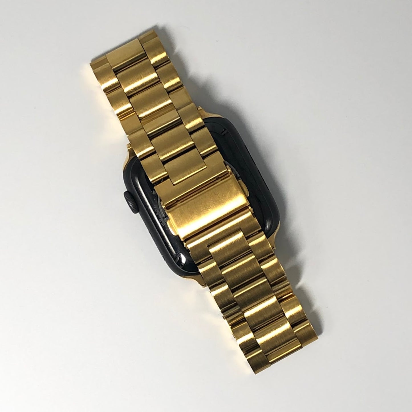 Three-beaded stainless steel strap - Gold 三珠不銹鋼錶帶 - 金色