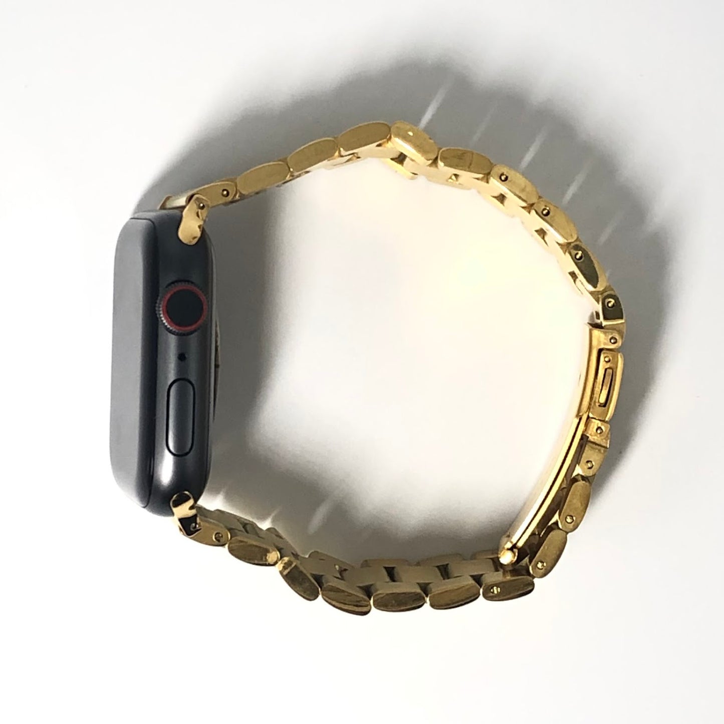 Three-beaded stainless steel strap - Gold 三珠不銹鋼錶帶 - 金色