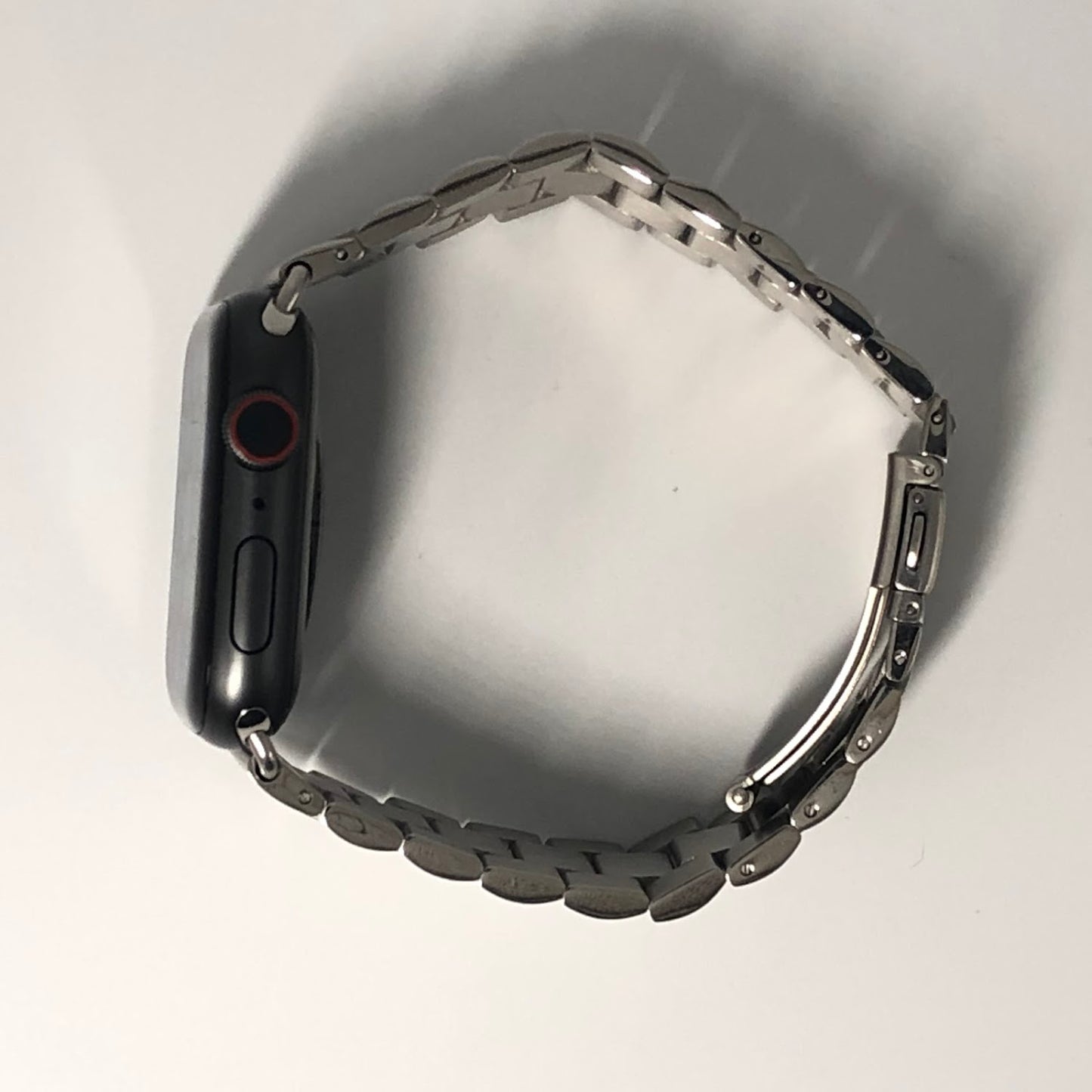 Three-beaded stainless steel strap - Silver 三珠不銹鋼錶帶 - 銀色