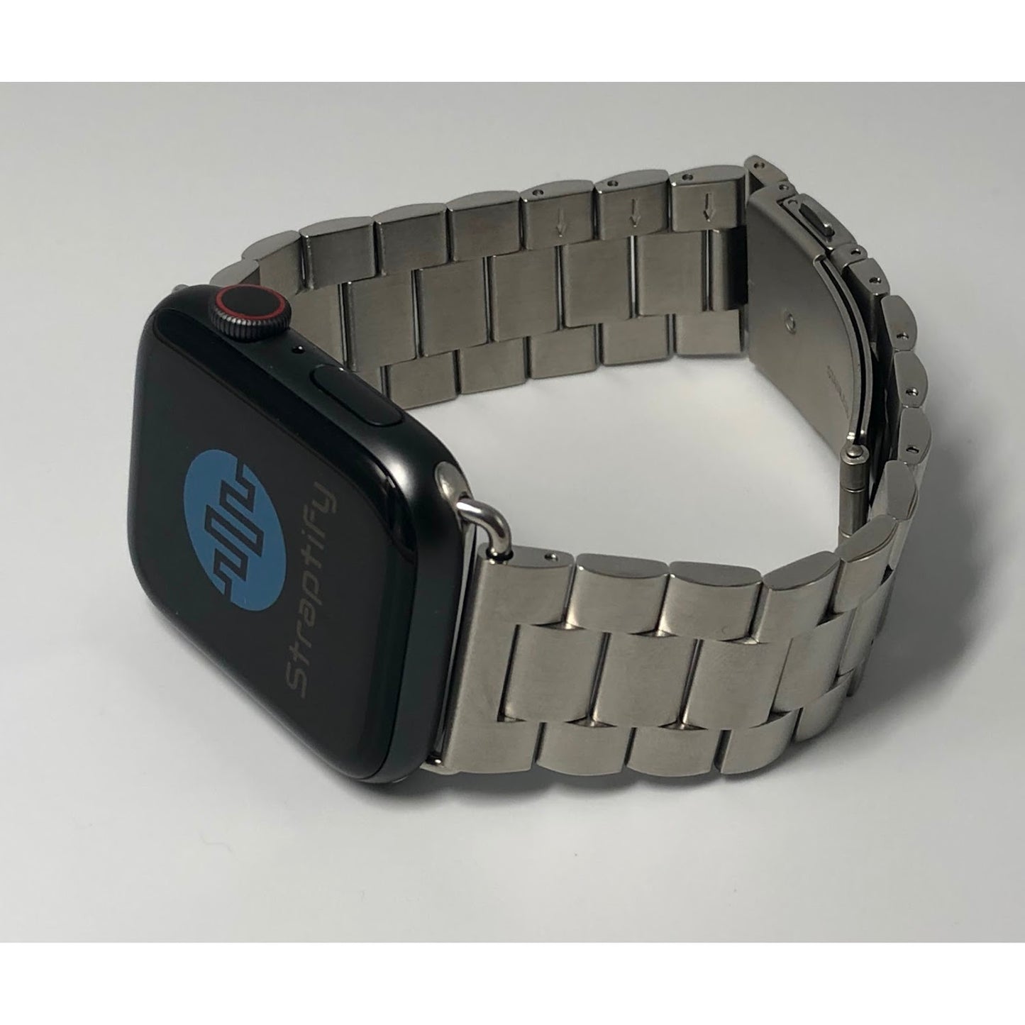 Three-beaded stainless steel strap - Silver 三珠不銹鋼錶帶 - 銀色
