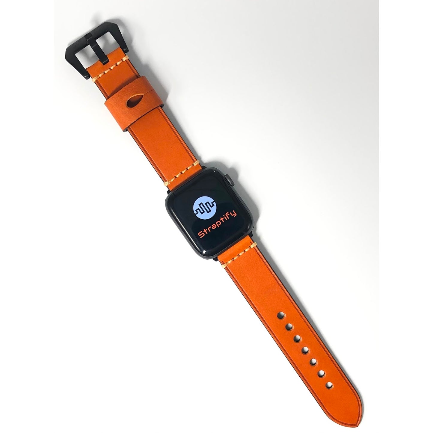 Vintage leather strap - Orange 復古真皮錶帶-橙色