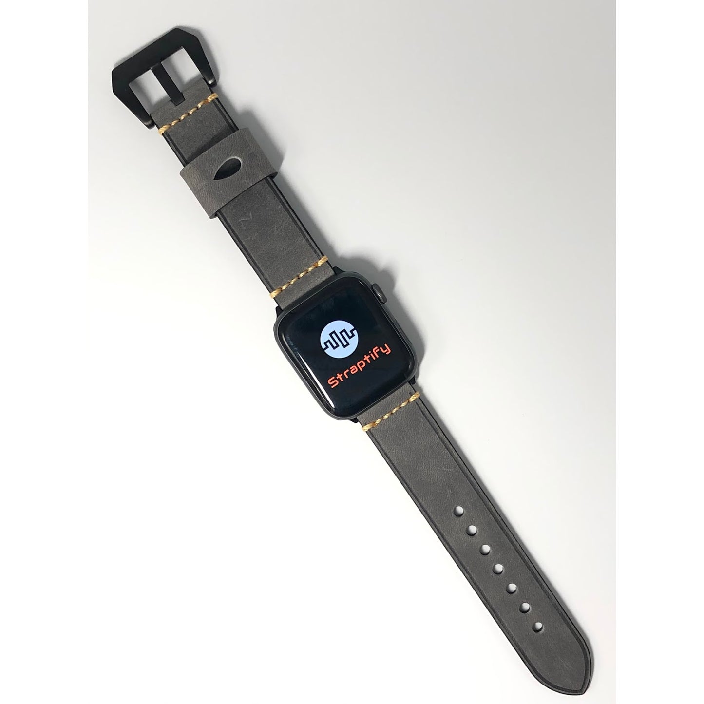 Vintage leather strap - Gray-Green 復古真皮錶帶-灰綠色