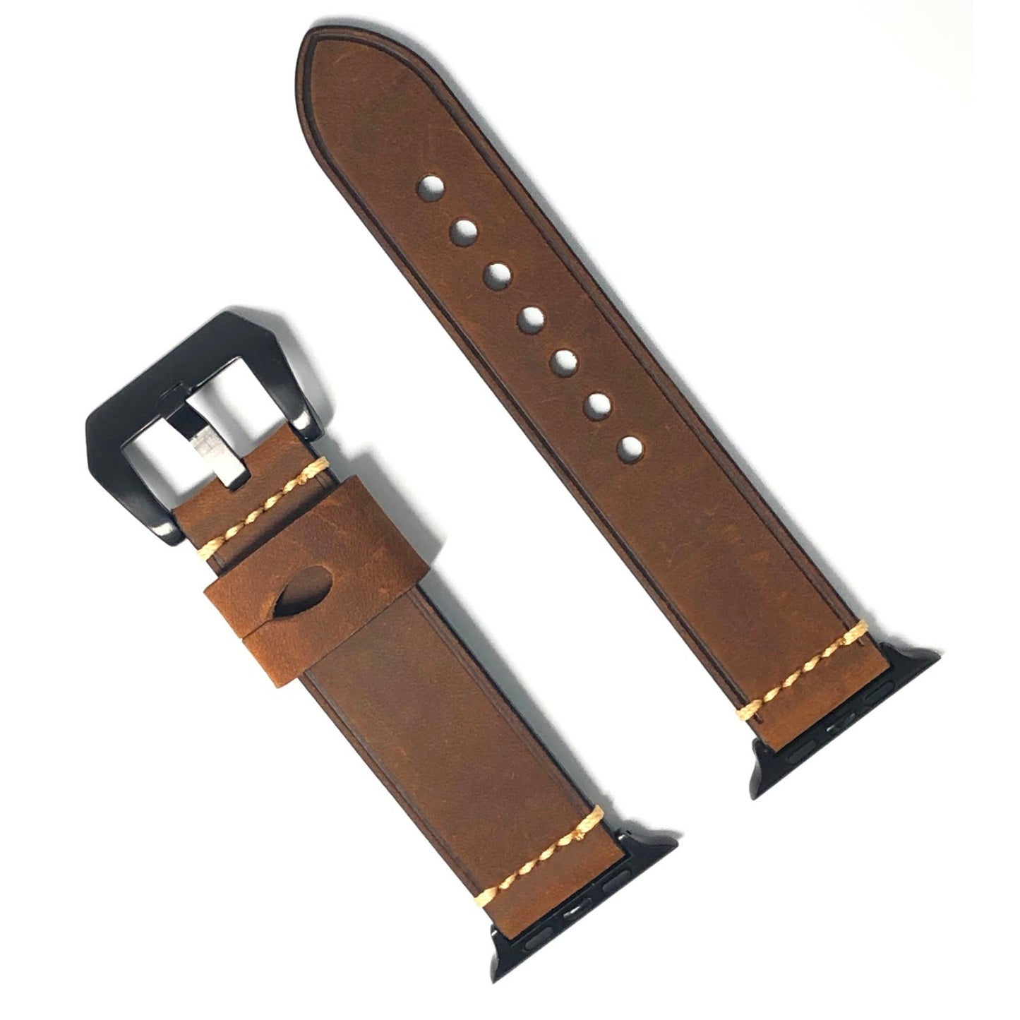 Vintage leather strap - Dark Brown 復古真皮錶帶-深棕色