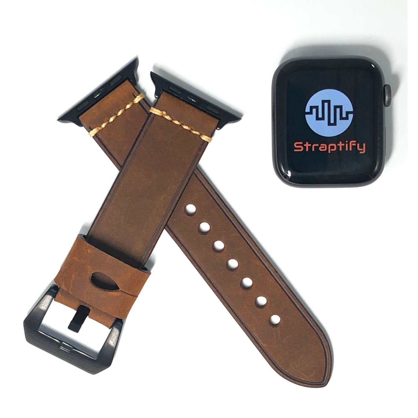 Vintage leather strap - Dark Brown 復古真皮錶帶-深棕色
