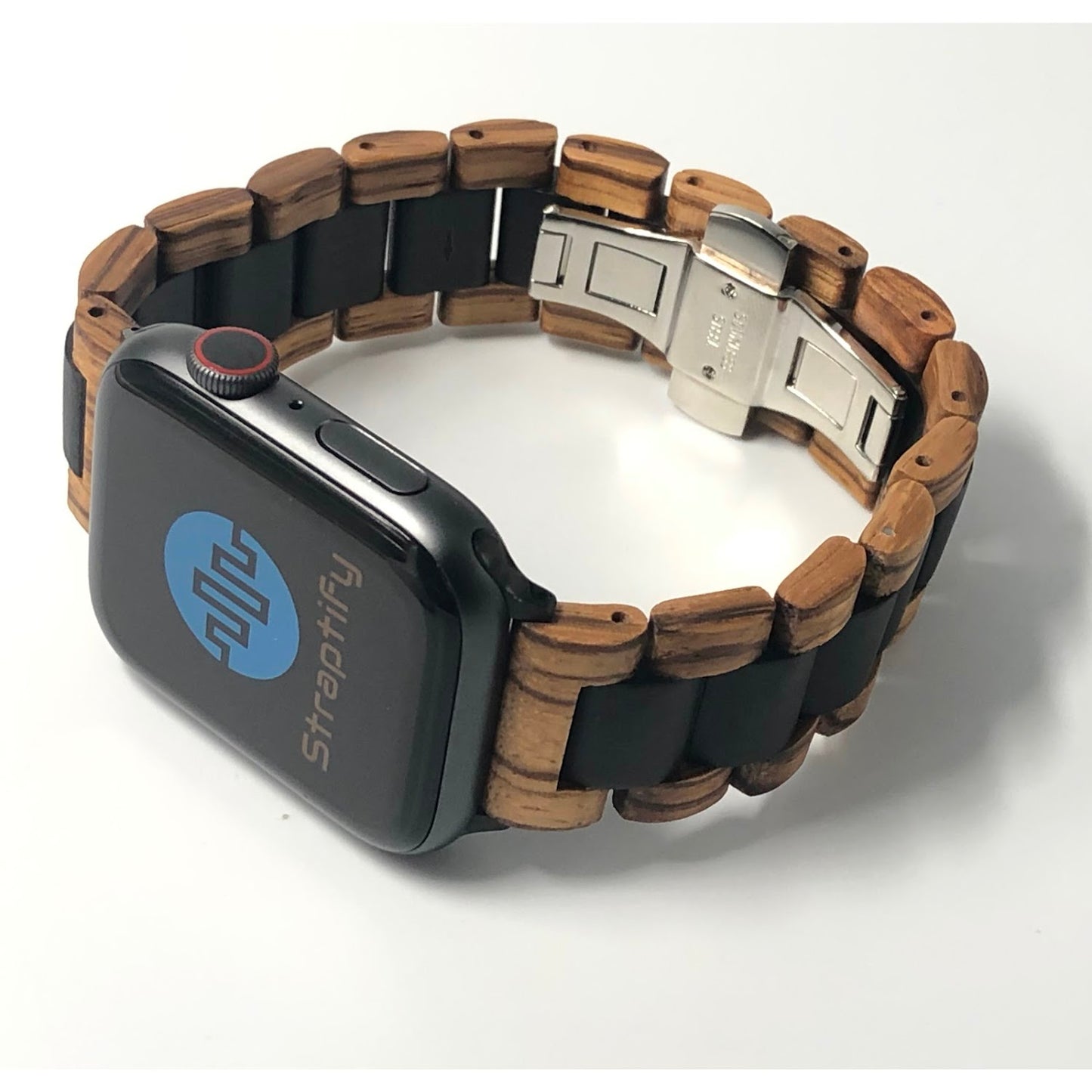 Zebra + ebony solid strap
斑馬+黑檀木實心錶帶