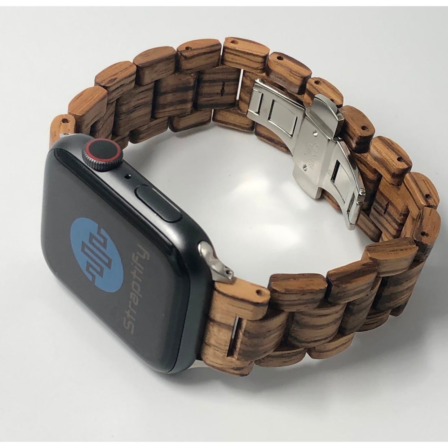 Zebra wood solid strap 斑馬木實心錶帶