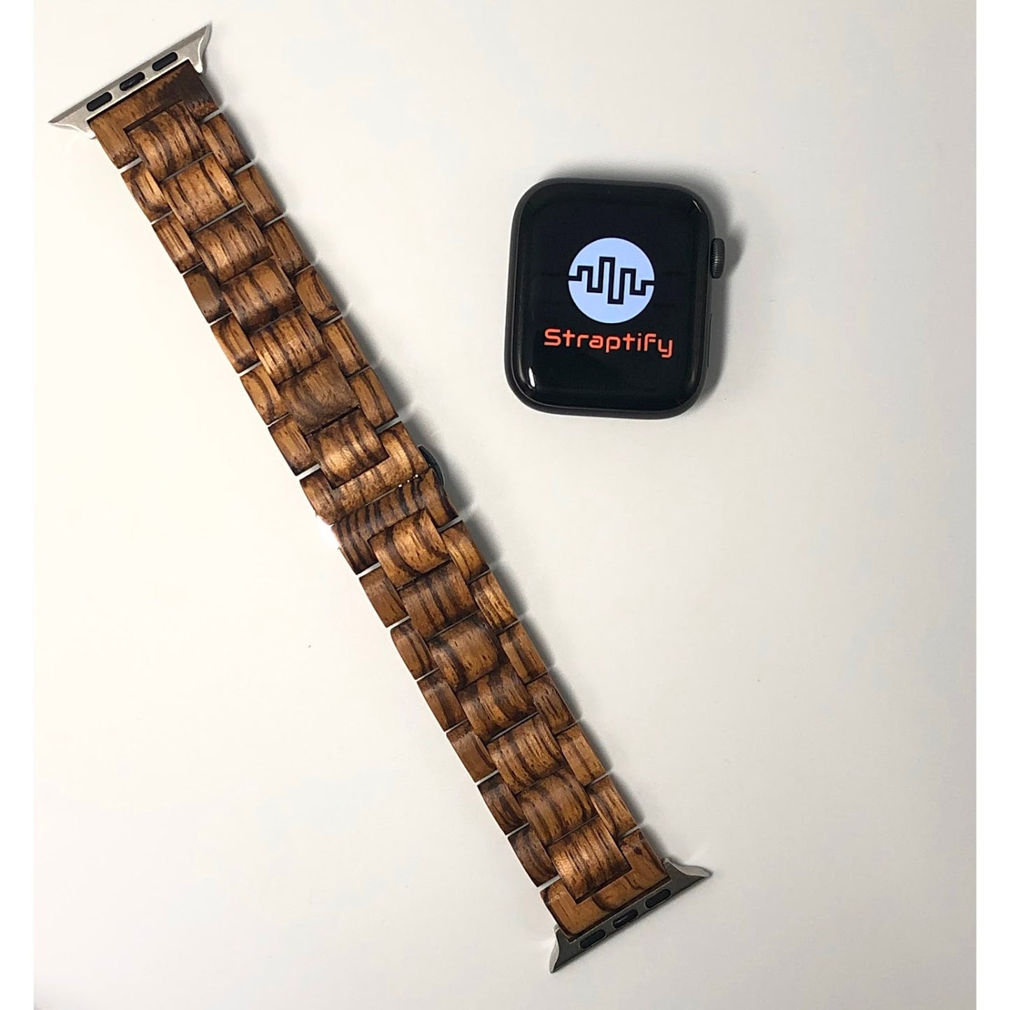 Zebra wood solid strap 斑馬木實心錶帶