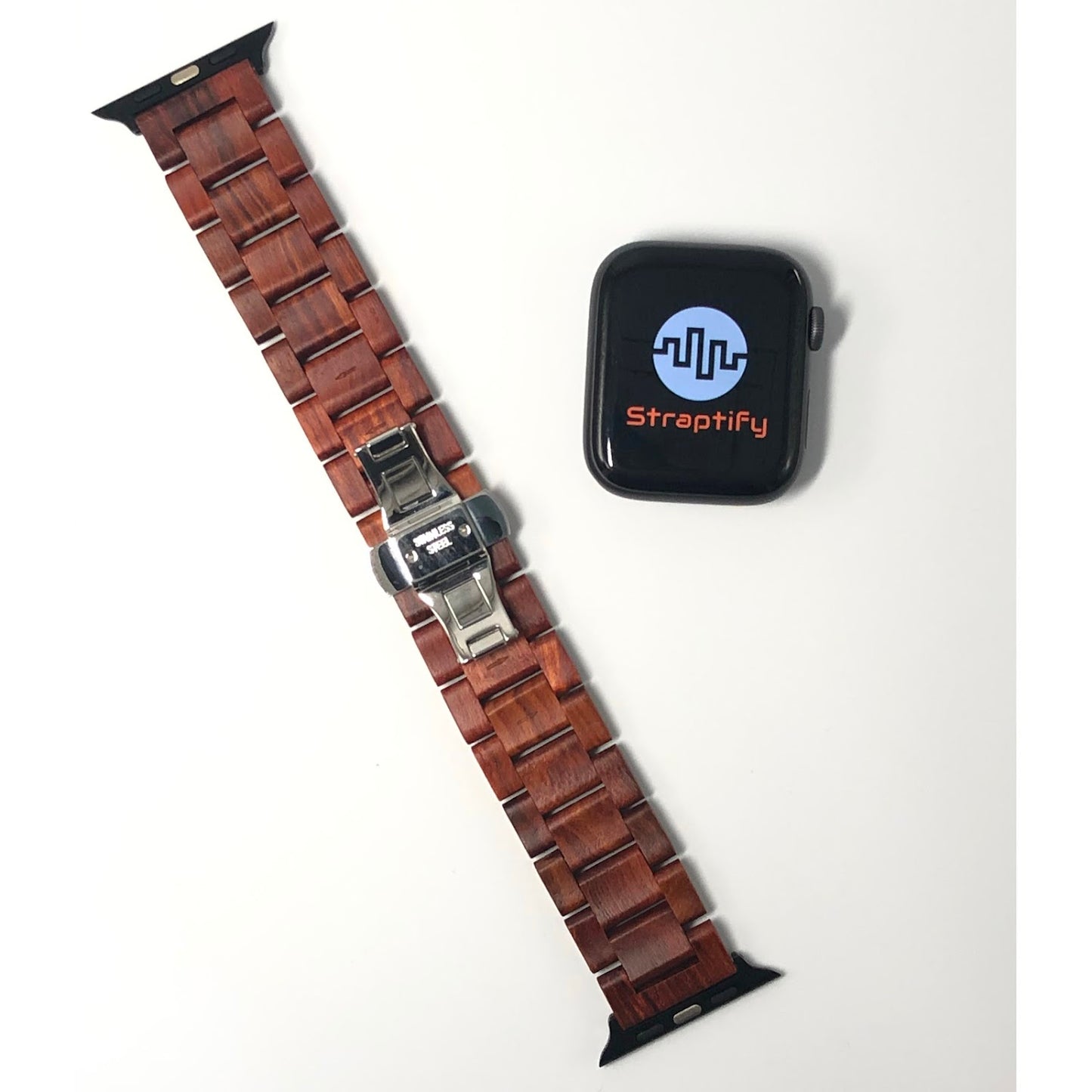 Rosewood solid strap 紅檀木實心錶帶