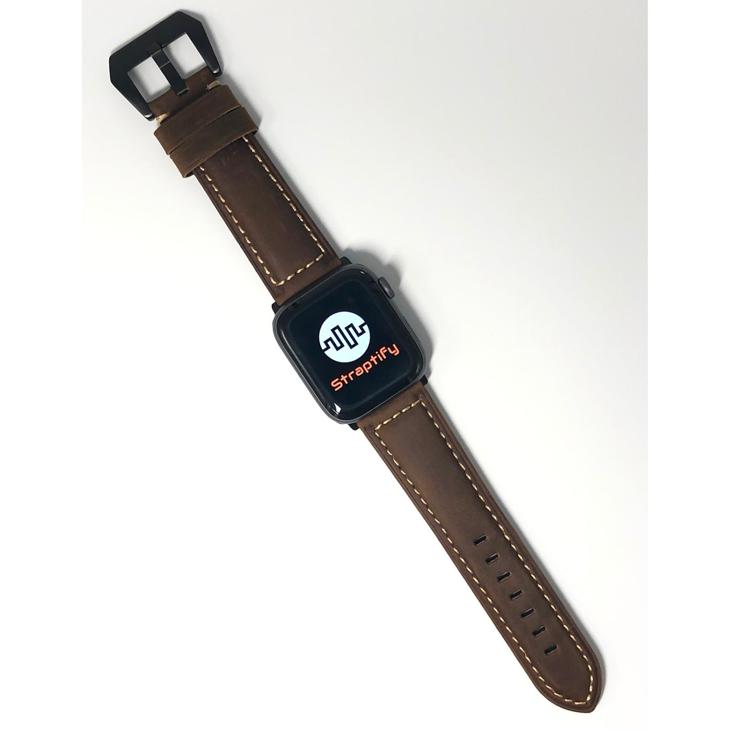 Froested leather strap - dark brown
磨砂面真皮錶带 - 深棕色