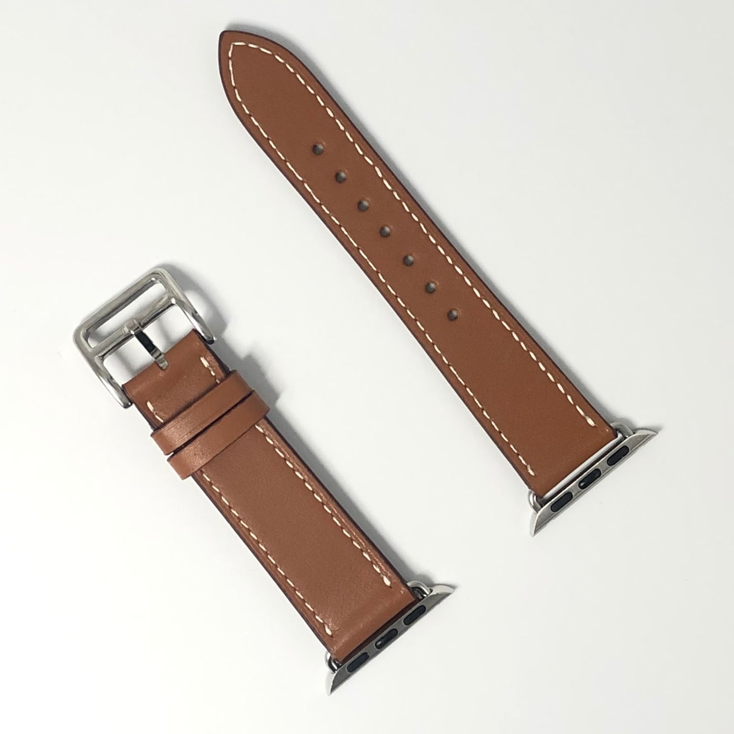 Single-loop leather strap - brown 單圈真皮錶帶-棕色