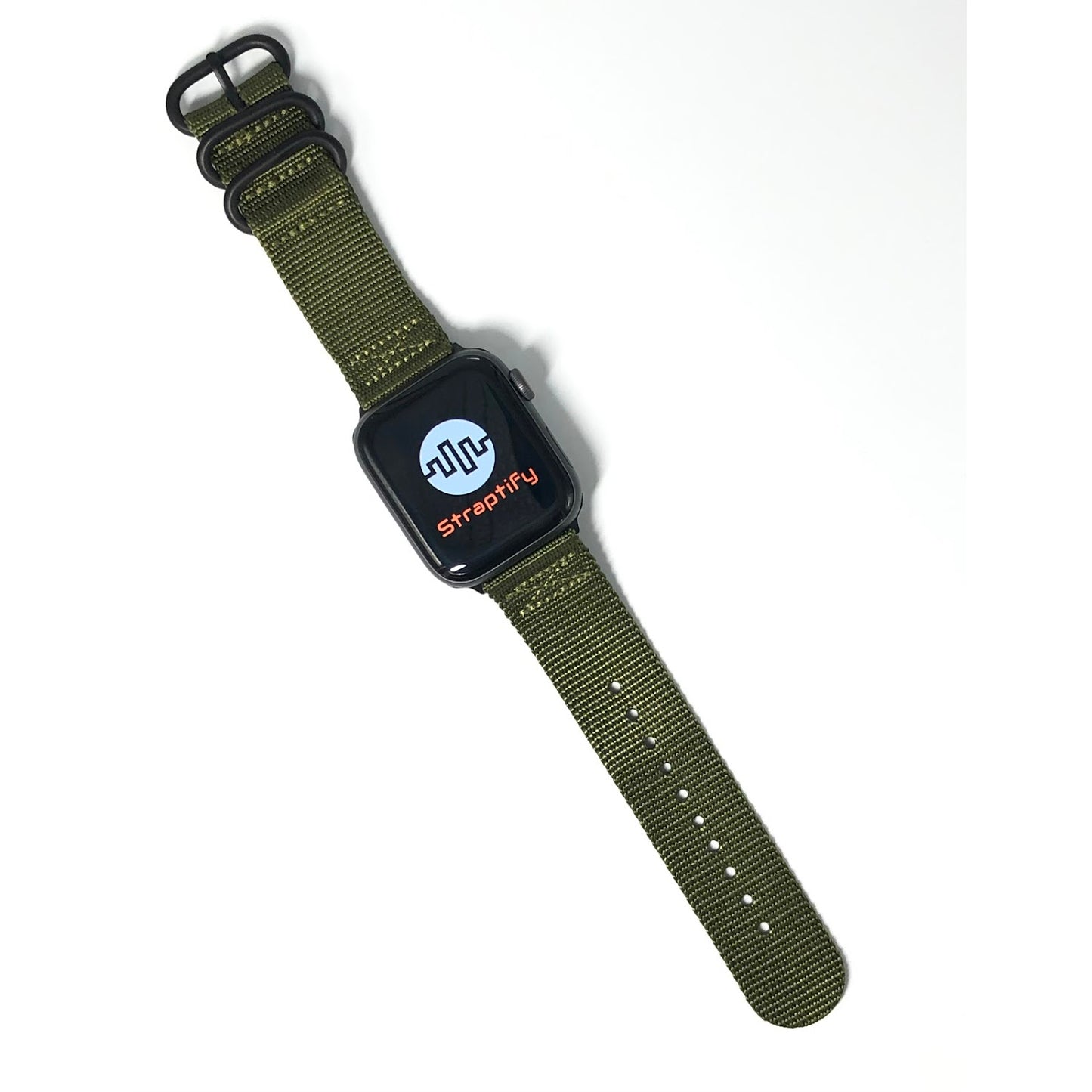 Nylon Apple Watch Strap - Army Green 尼龍蘋果錶帶 - 軍綠色