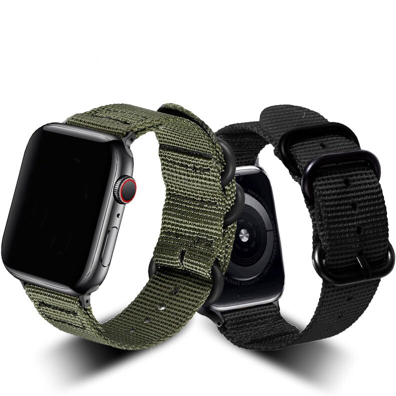Nylon Apple Watch Strap - Army Green 尼龍蘋果錶帶 - 軍綠色