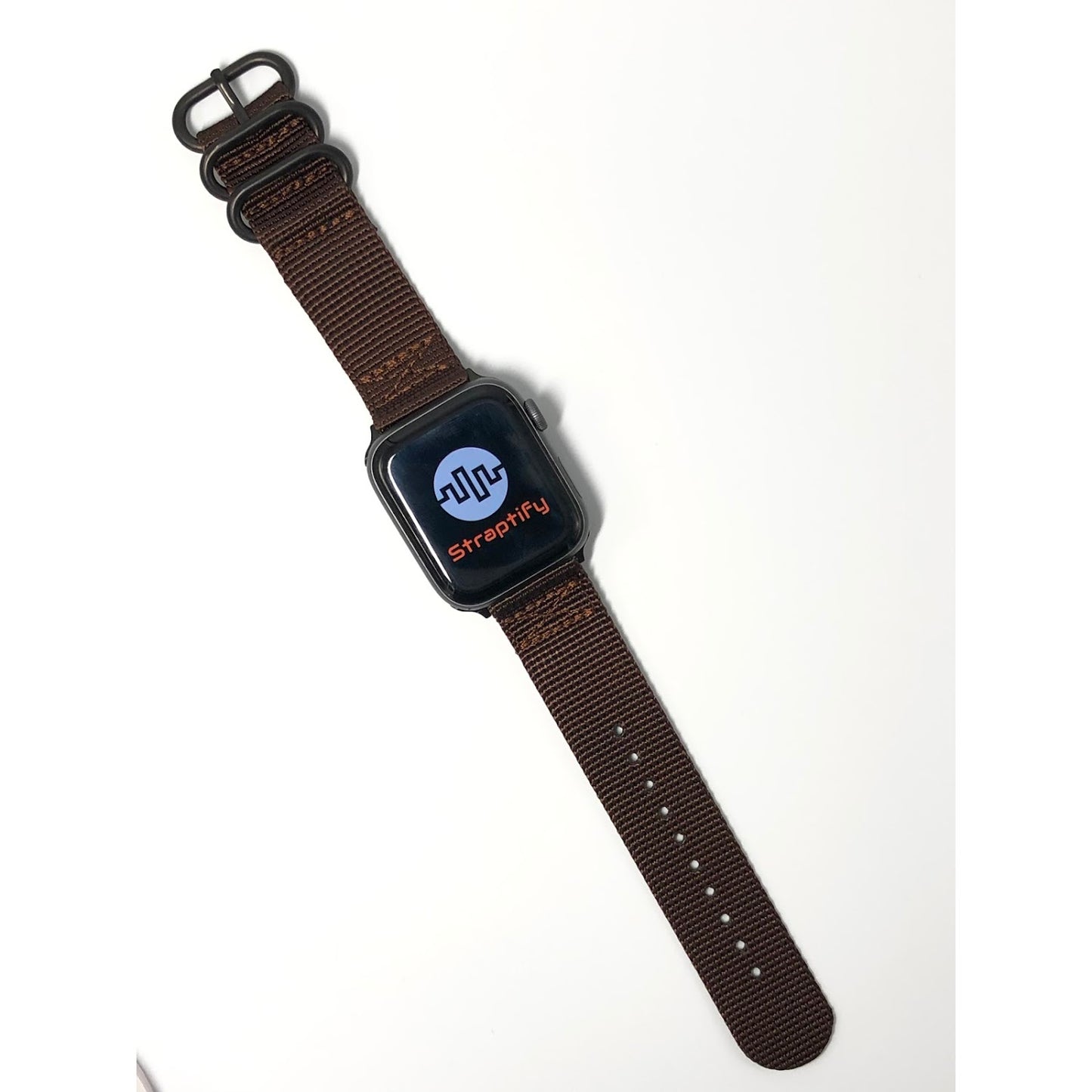 Nylon Apple Watch Strap - dark brown 尼龍蘋果錶帶 - 深棕色
